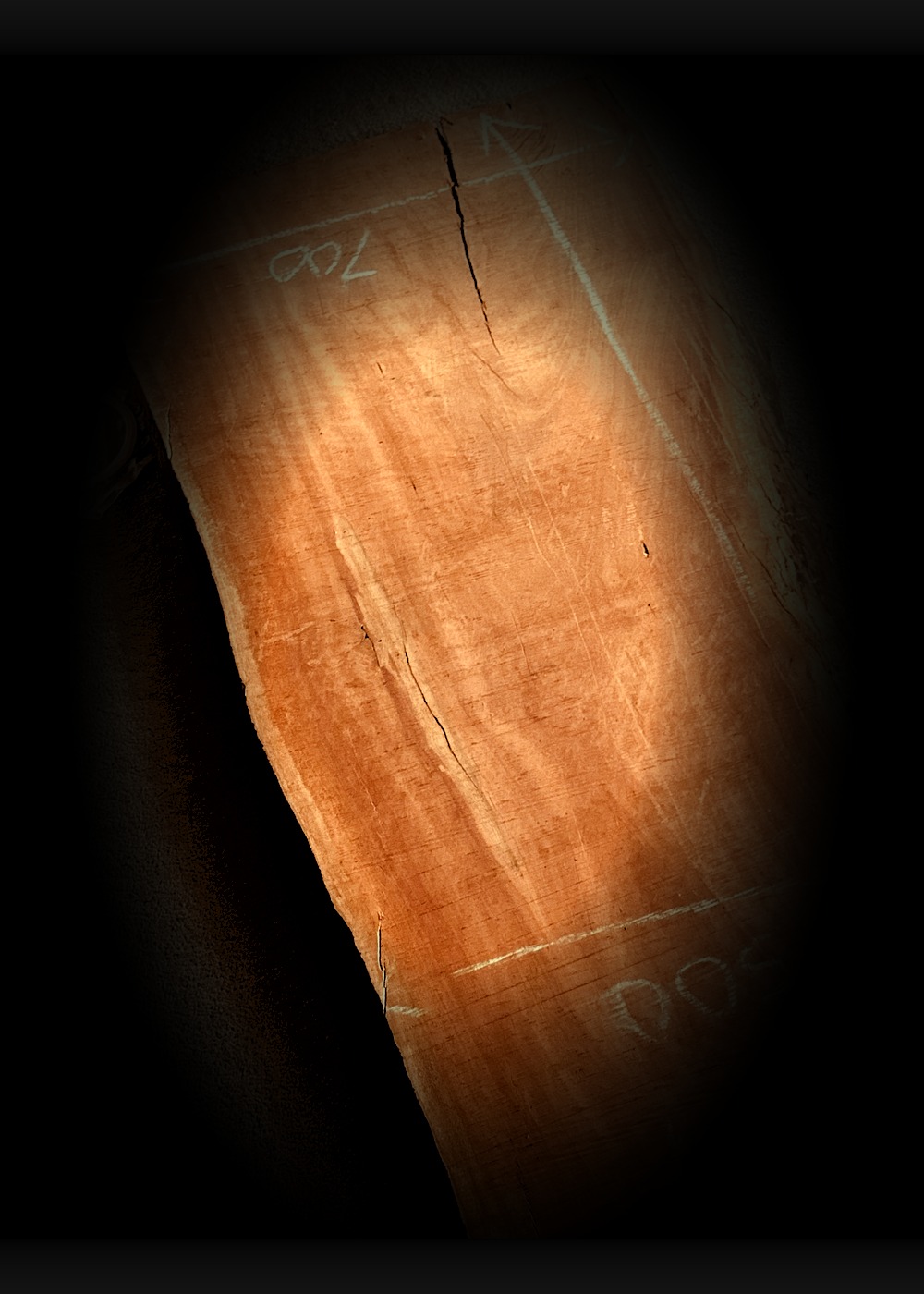 Raw live-edge Australian timber slab 1630x700mm available for purchase — Wind and Sea Canberra